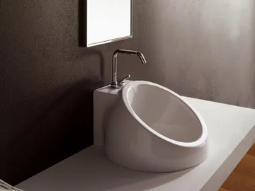 PLANET - Inset ceramic washbasin by Scarabeo Ceramiche - view 2